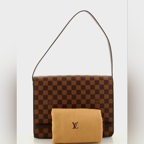 Louis Vuitton Damier Ebene Tribeca Carre Flap Bag - Picture 1 of 16
